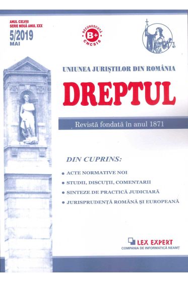 Revista Dreptul nr 5/2019