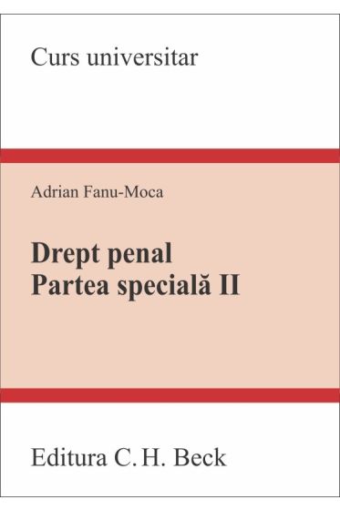 Drept penal. Partea speciala II