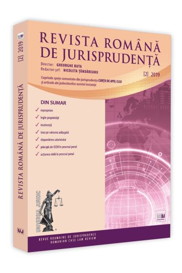 Revista romana de jurisprudenta nr. 2/2019