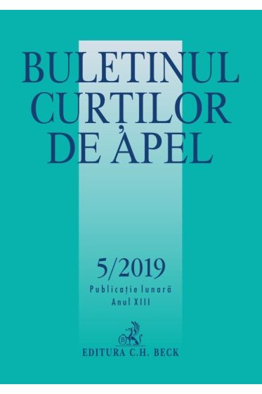 Buletinul Curtilor de Apel nr. 5/2019