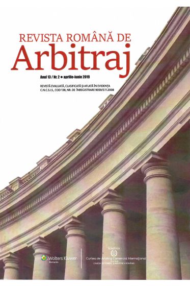 Revista Romana de Arbitraj Nr. 2/2019