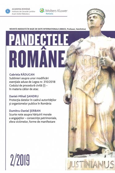 Pandectele Romane 2/2019