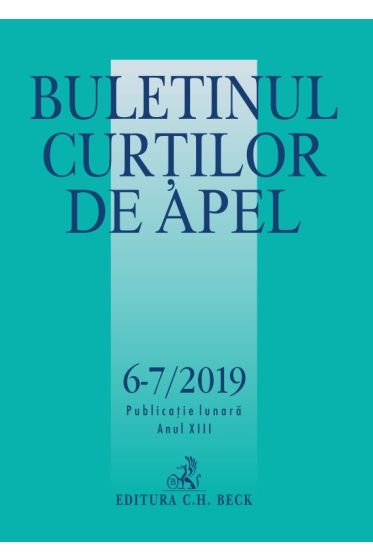 Buletinul Curtilor de Apel nr. 6-7/2019