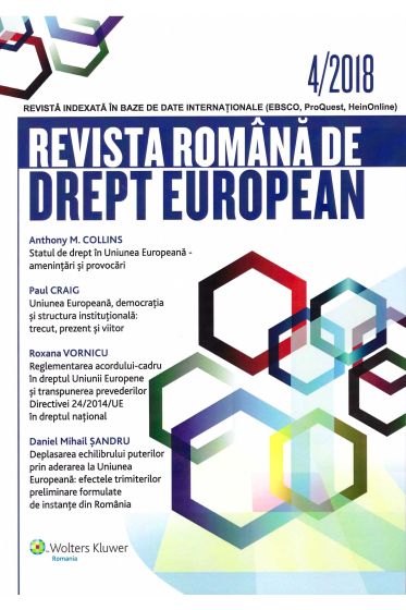 Revista Romana de Drept European nr. 4/2018