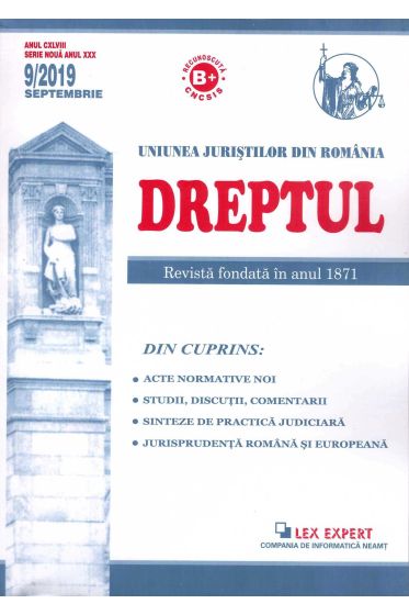 Revista Dreptul nr 9/2019