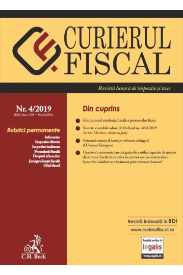 Curierul fiscal nr. 4/2019