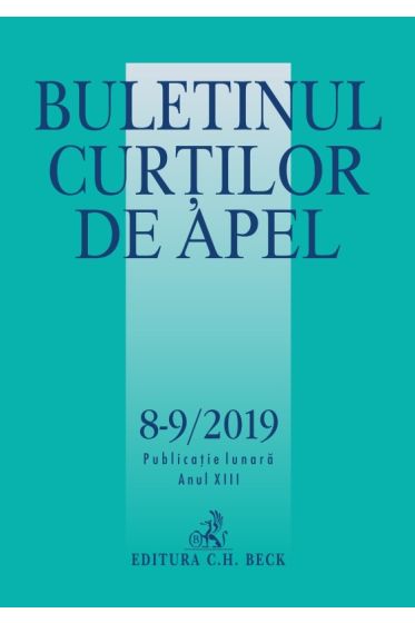Buletinul Curtilor de Apel nr. 8-9/2019
