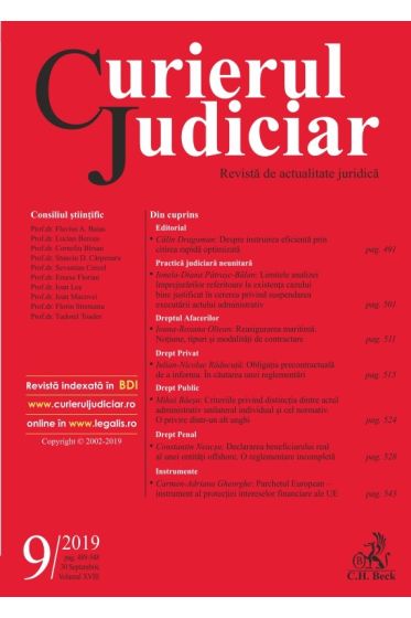 Curierul Judiciar nr. 9/2019