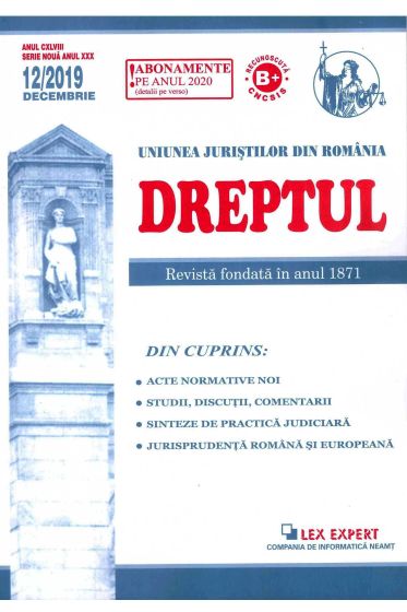 Revista Dreptul nr 12/2019