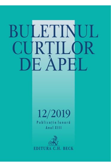 Buletinul Curtilor de Apel nr. 12/2019
