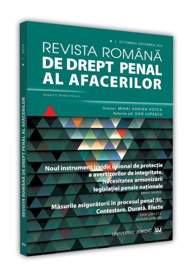 Revista romana de drept penal al afacerilor nr. 4/2019