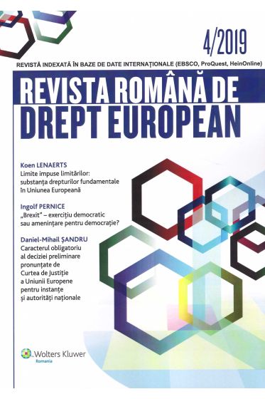 Revista Romana de Drept European nr. 4/2019