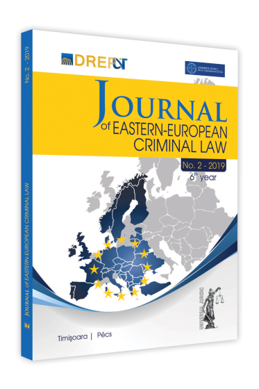 Journal Of Eastern European Criminal Law Issue 2/2019