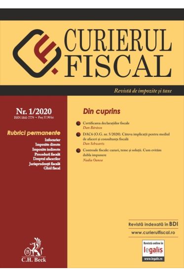 Curierul fiscal nr. 1/2020