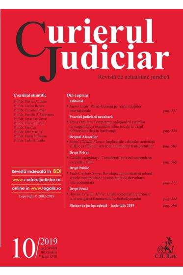 Curierul Judiciar nr. 10/2019