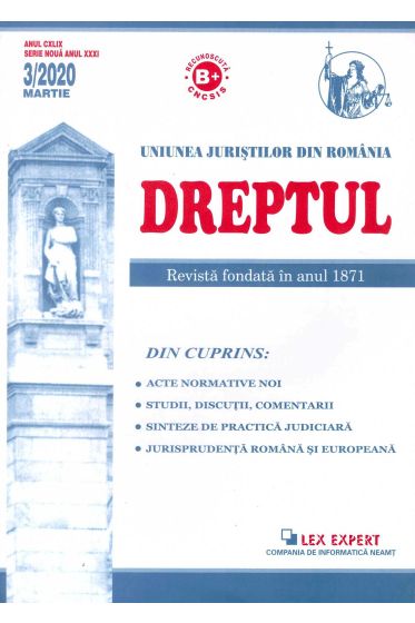 Revista Dreptul nr 3/2020