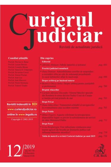 Curierul Judiciar nr. 12/2019