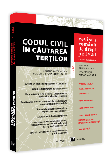 Revista Romana de Drept Privat nr. 1/2020