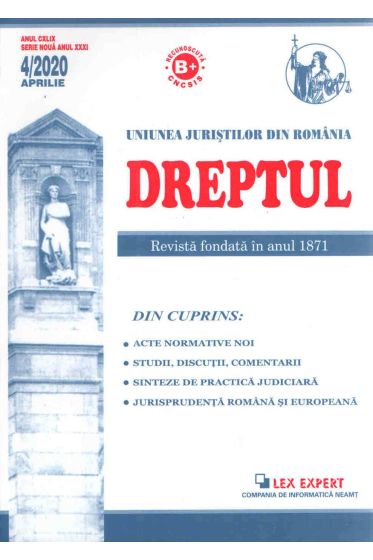 Revista Dreptul nr 4/2020