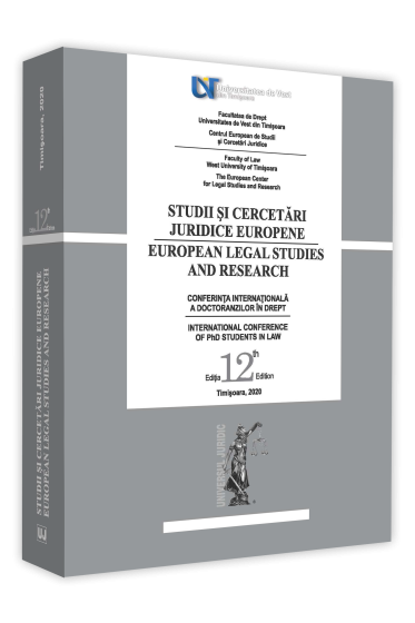Conferinta internationala a doctoranzilor in drept - Timisoara, 2020