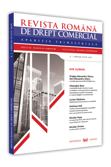 Revista romana de drept comercial nr. 2/2020