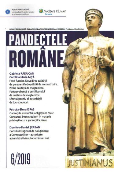 Pandectele Romane 6/2019