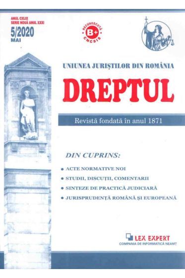 Revista Dreptul nr 5/2020