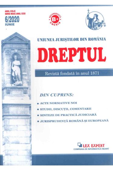 Revista Dreptul nr 6/2020