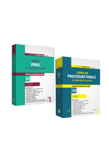 Pachet: Codul penal si Codul de procedura penala 2020. Editie PREMIUM