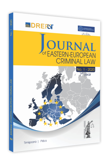 Journal Of Eastern European Criminal Law Issue 1/2020