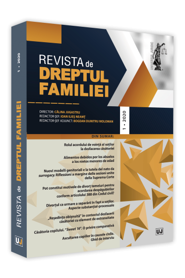 Revista de Dreptul Familiei nr. 1/2020