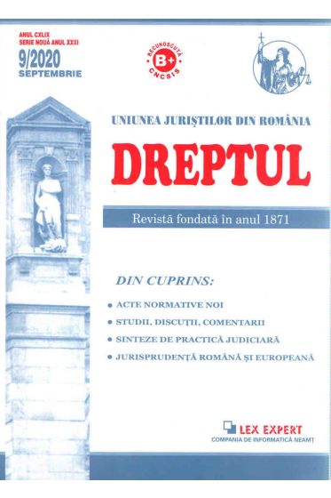 Revista Dreptul nr 9/2020