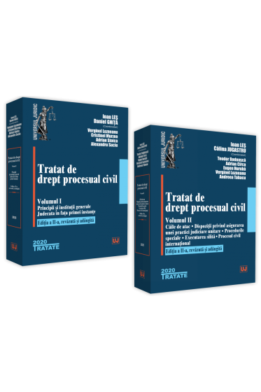Pachet: Tratat de drept procesual civil. Volumul I si Volumul II. Editia a II-a. 2020