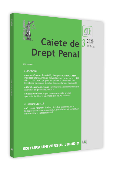 Caiete de drept penal nr. 3/2020