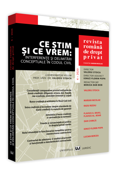Revista Romana de Drept Privat nr. 4/2020
