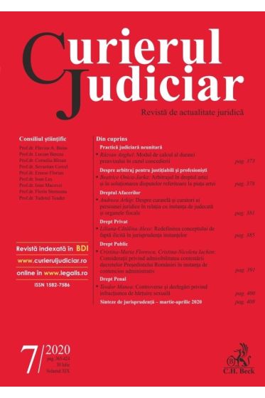 Curierul Judiciar nr. 7/2020
