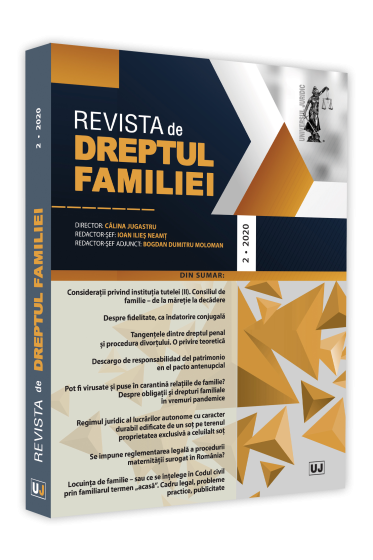 Revista de Dreptul Familiei nr. 2/2020