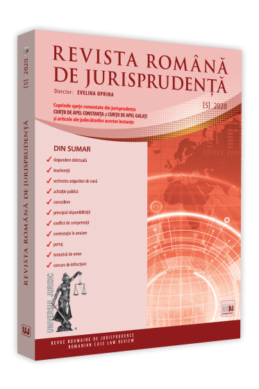 Revista romana de jurisprudenta nr. 5/2020