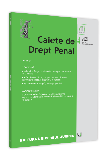 Caiete de drept penal nr. 4/2020