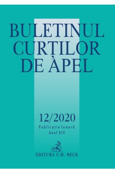 Buletinul Curtilor de Apel nr. 12/2020