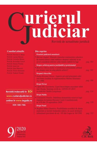 Curierul Judiciar nr. 9/2020