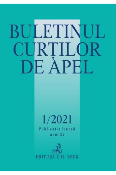 Buletinul Curtilor de Apel nr. 1/2021