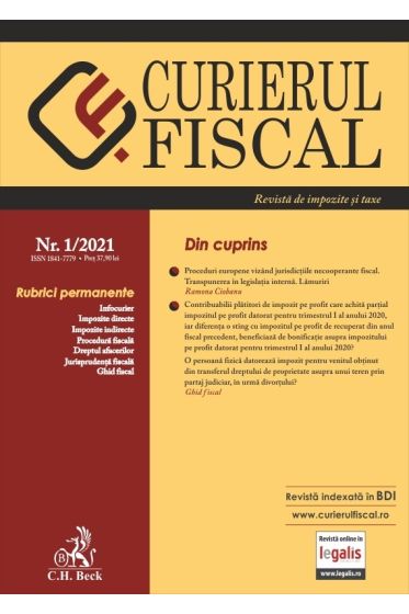 Curierul fiscal nr. 1/2021