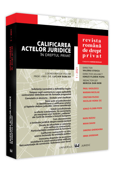 Revista Romana de Drept Privat nr. 1/2021