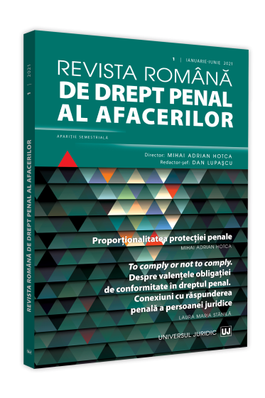 Revista romana de drept penal al afacerilor nr. 1/2021