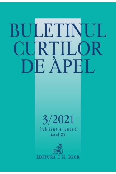 Buletinul Curtilor de Apel nr. 3/2021