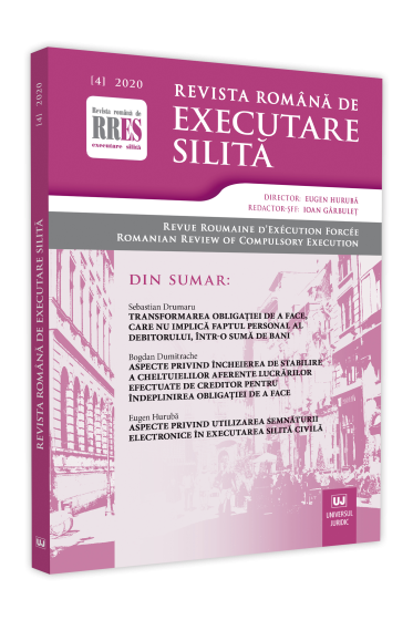 Revista romana de executare silita nr. 4/2020