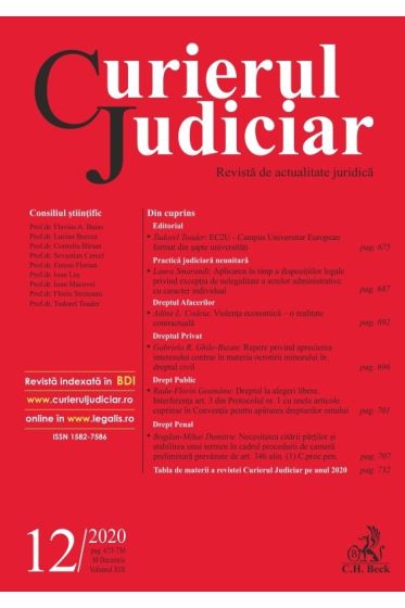 Curierul Judiciar nr. 12/2020