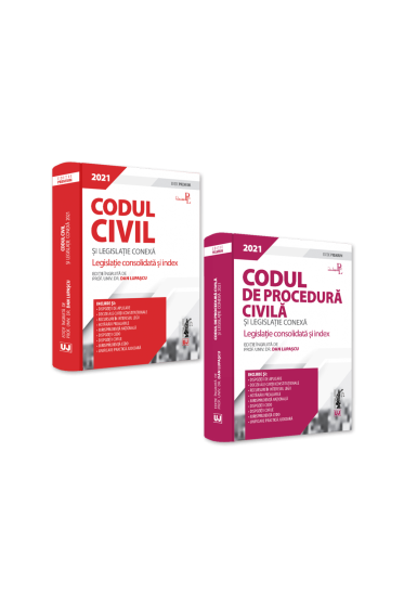 Pachet: Codul civil si Codul de procedura civila. Editie PREMIUM 2021