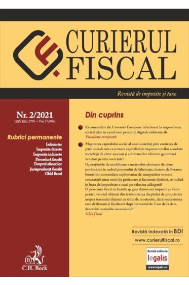 Curierul fiscal nr. 2/2021